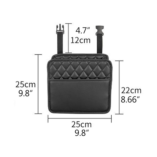 Car Back Organizer PU Leather Front And Rear Seats Car Organizer Box Large Capacity Car Accessories