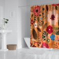 thumbnail image 2 of Pioneer Flower Floral Print Pattern Shower Curtain 84"x72" ,Bathroom Decorative Shower Curtains Set with 12 Hooks,Modern Waterproof Washable Shower Curtain, 2 of 6