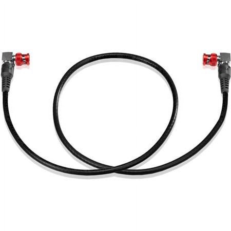 UPC: 0629266102824 | 24  4K-12G SDI Coaxial Cable with 90 Degree Male BNC Connectors  Black
