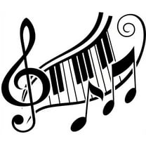 Music Notes Picture Art Living Room Home Decor Sticker Custom Vinyl Wall Decal Mural Art 20 X 24 Inches