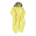 thumbnail image 3 of Traje de apicultor para niños, traje protector de apicultura, ropa, velo ventilado antis Amarillo, 3 of 8
