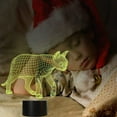 thumbnail image 7 of YSITIAN 3D Cat Night Light Animal Lamp Illusion Night Light 7 Color Changing Touch Switch Table Desk Decoration Lamps Gift with Acrylic Flat ABS Base US YT05-217, 7 of 7