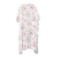 thumbnail image 2 of HELLHERO Vacation Vibe Beach Cover Up for Summer High Quality Fabrics Casual Bathing Suit Cover Up Pink Roses Pattern, 2 of 6