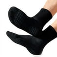 thumbnail image 2 of Deago 6 Pairs Mens Athletic Crew Cushioned Socks Running Performance Breathable Sports Socks (Black), 2 of 8