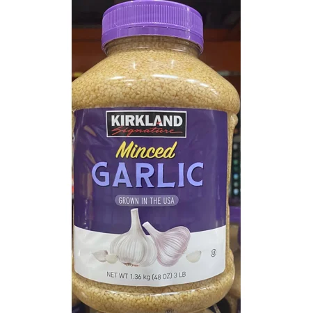 Signature Minced 100% California Garlic 48 Ounces Bottle 3 Lbs