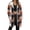 Orange, variant on Bovxnpu Winter Coats for Women, Women's Oversized Jackets Gradient Print Long Sleeve Zip Up Hooded Pocketed Fleece Lined Top Warm Winter Clothing