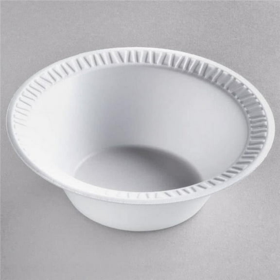 Dart 12BWWCR CPC 10 - 12 oz Unlaminated Bowl Foam -White, Case of 1000