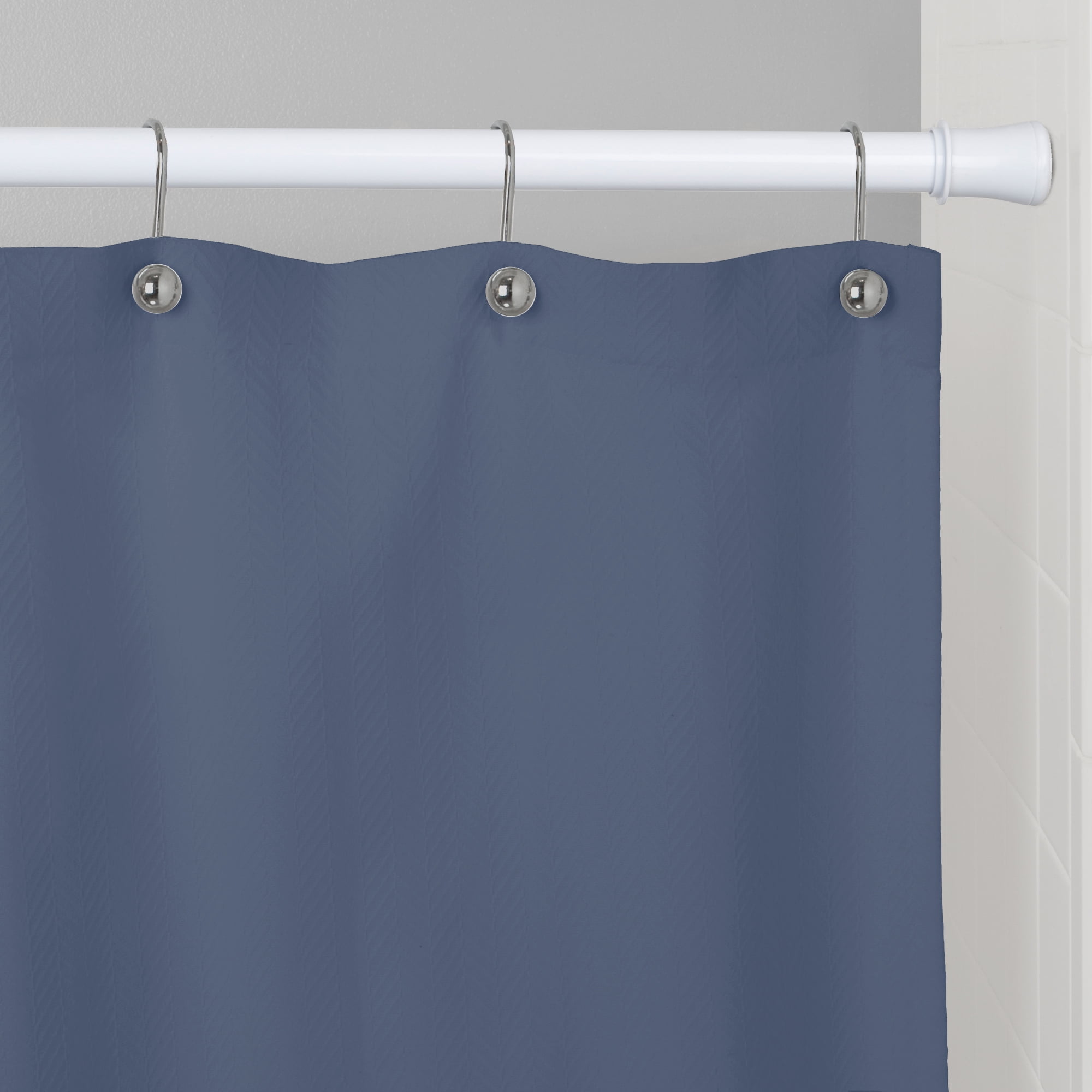 63/" inch Home Basics SHOWER CURTAIN ROD Expandable Adjustable Tension NEW 36/"