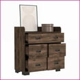 thumbnail image 2 of Dressers | 5-Drawer with Spacious Top | Dark Brown | Particle Board, 2 of 7