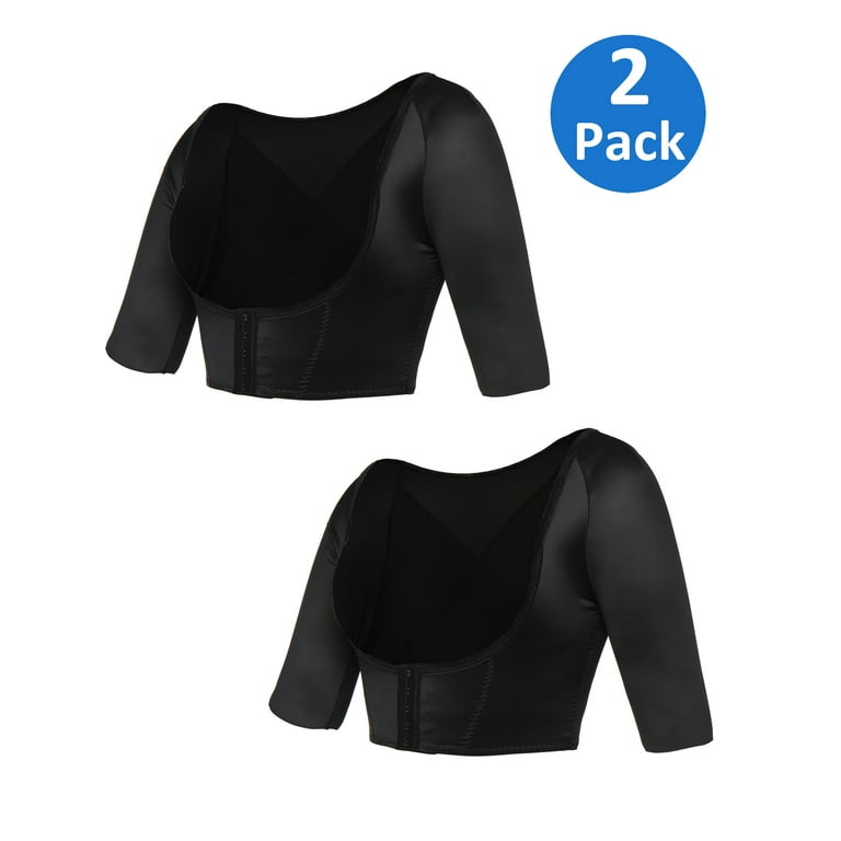Invisible Seamless Arm Shaper Crop Top Shirt Blouse T-Shirt Compression  Mesh Chest Slim Upper Both Side Wear