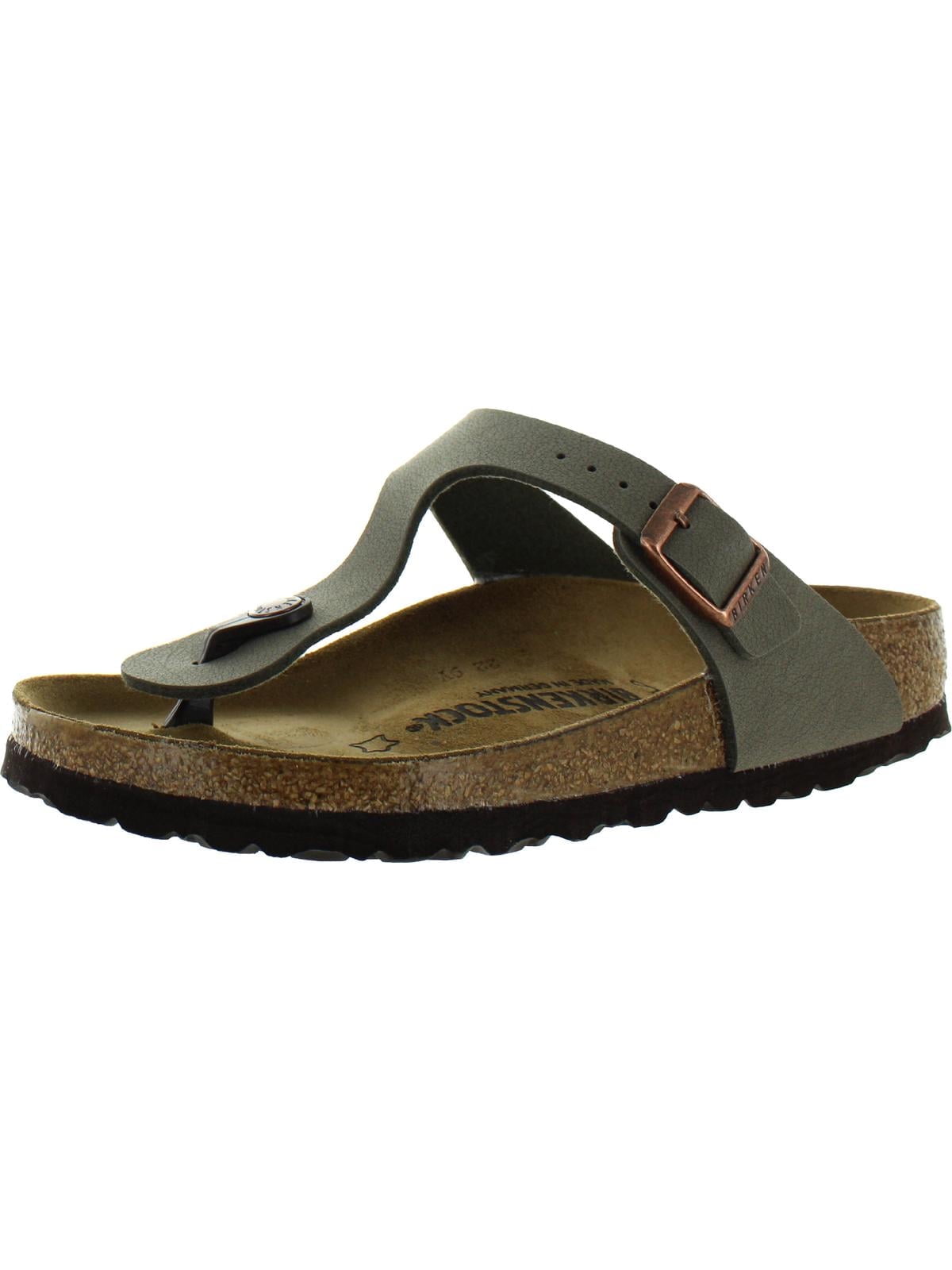 Birkenstock Women's Gizeh T-Strap Thong Cork Sandals Gray Size 38