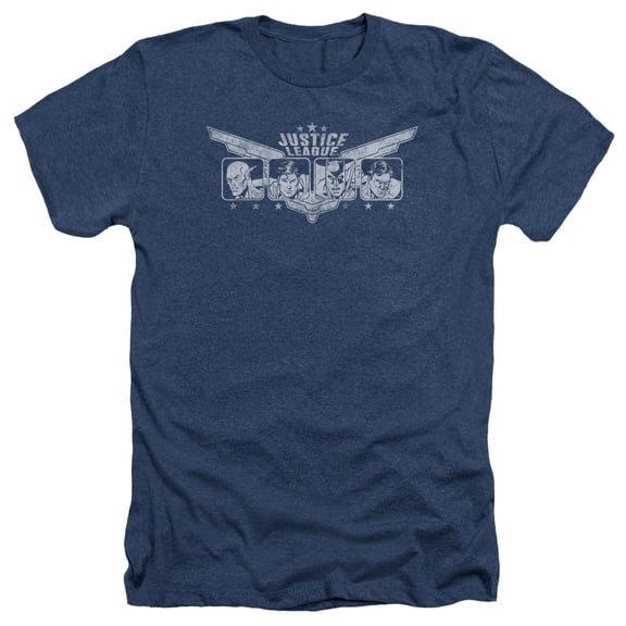 Jla - Justice Wings - Heather Short Sleeve Shirt - Large