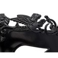 thumbnail image 5 of Máscara de hombre griego romano, máscara de media cara veneciana para baile de máscaras Mardi Gras fiesta de Halloween (negro), 5 of 5