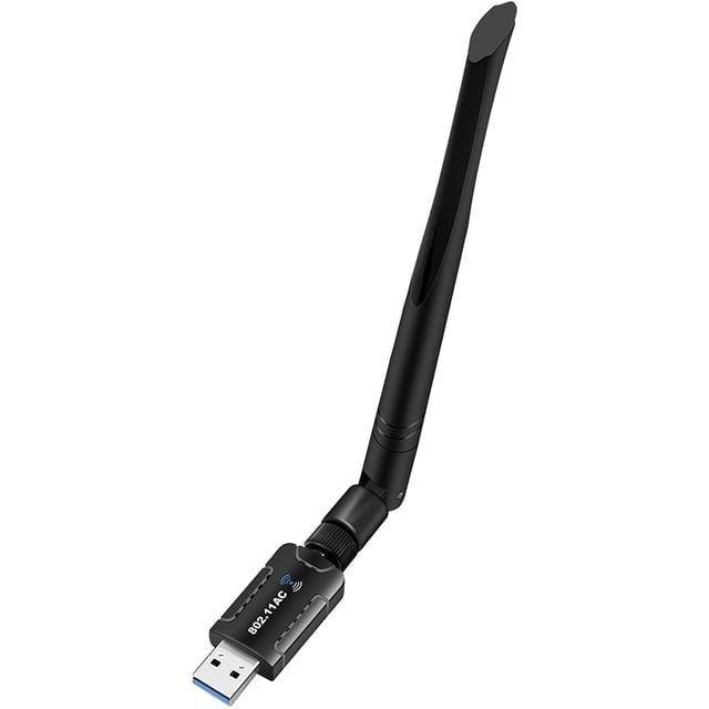 WiFi Adapter for PC, 1200Mbps USB 3.0 Wireless Network Wifi Dongle with 5dBi Antenna for Desktop / Laptop Computer, Dual Band 2.42G / 5.8G 802.11ac, Compatible with Windows 10/8 / 8.1 / 7 / Vista / XP