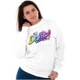 thumbnail image 3 of XOMG POP Dallas Panda Rock Star Women Crewneck Sweatshirt Brisco Brands M, 3 of 6
