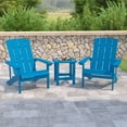 thumbnail image 2 of Flash Furniture Charlestown 3-Piece Poly Resin Wood Adirondack Chair and Side Table Set, Blue, 2 of 9