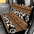thumbnail image 2 of Psesaysky Rear Bench Seat Covers with Cowhide Geometric Pattern, Comfortable Dirt and Scratch Proof Stretch Covers for SUV Truck Van, 2 Pack Set, 2 of 7