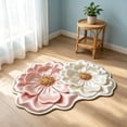 thumbnail image 4 of Flower Shaped Area Rug, Soft 3D Floral Non-Slip Floor Mat for Bedroom & Living Room, 4 of 6