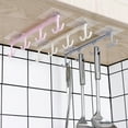 thumbnail image 2 of Under Cabinet Mug Rack, Rustic Mug Organizer Rack Cup Holder Under Shelf Rack for Mugs, Coffee Cups and Kitchen Utensils Display Hook Cupboard Hanger Organizer, 2 of 8