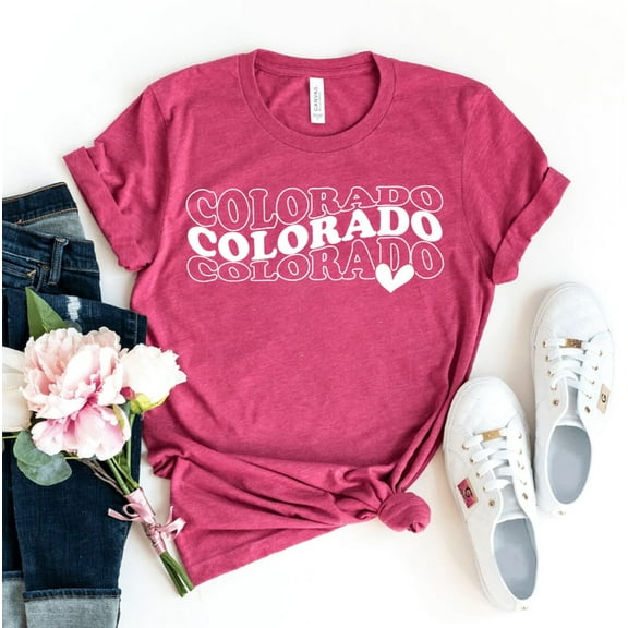 Colorado T-shirt Women's Shirt Camping Gift Travel Top Adventure Shirts Hiking Tee Lover Family Trip Traveler Gifts Mountain