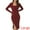 Red, variant on DARING DIVA Slim Fit Ribbed Knit Bodycon Sweater Dress S Green