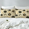 thumbnail image 3 of Sun and Moon Bedding Sets Bohemian Exotic Style Duvet Cover Boho Geometry Stripes Comforter Cover Gothic Style Bedspread Cover All Season Bedding （No Comforter）, 3 of 5