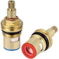 thumbnail image 3 of G1/2tap Cartridge Brass Disc Tap Hot Cold Replacement Tap Ceramic Disc Taps For Bathroom Kitchen2pcs, 3 of 5