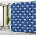 thumbnail image 4 of Ambesonne Geometric Shower Curtain, Abstract Circular Shapes, 69"Wx70"L, Persian Blue and Turquoise, 4 of 4