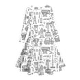 thumbnail image 4 of WEAIXIMIUNG Robes d'Été Mignonnes pour Filles 12-14 Ans Robe de Fête Imprimée pour Enfants et Filles 8-9 Ans, 4 of 5