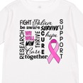 thumbnail image 4 of Inktastic Breast Cancer- Together We Will Win Boys or Girls Long Sleeve Toddler T-Shirt, 4 of 5