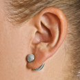 thumbnail image 2 of Sterling Silver & CZ Brilliant Embers Earrings QMP1404, 2 of 2