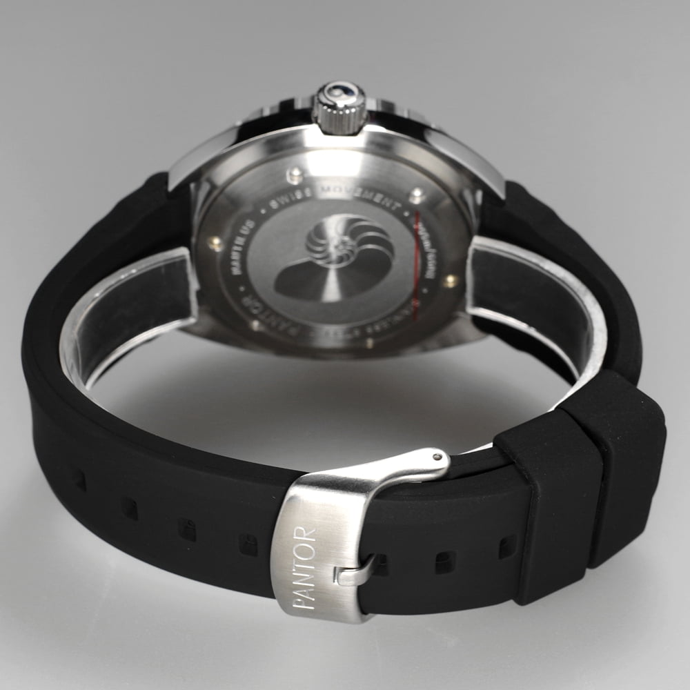 Pantor Dive Watch 200m Diver Watches for men with Rubber Strap Nautilus Quartz 515S Walmart