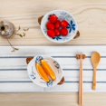 thumbnail image 3 of Ceramic Double-Handled Bowl with Heat-Resistant Design - Ideal for Dips, Snacks, Salads, and Fruits | Stylish Kitchen Dishware for Home Use | Easy to Clean & Comfortable to Grip (Chrysanthemum, 3 of 6