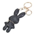 thumbnail image 6 of AOOOWER Rabbit Keychain Artificial Leather Bunnys Pendant Keyring Women Bag Accessory, 6 of 13