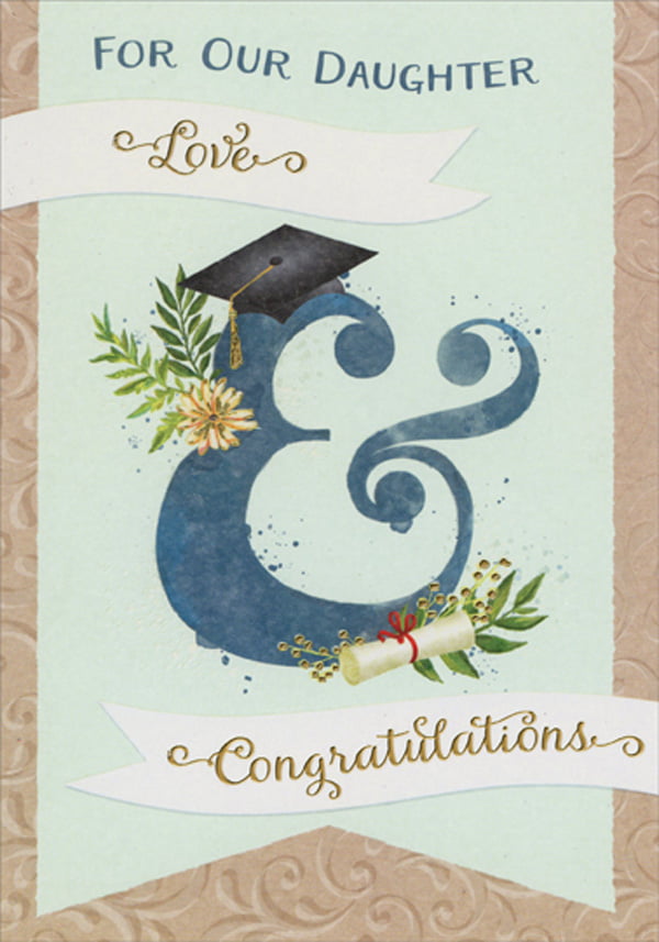Papyrus Graduation Card To Daughter Congratulations To Bright Talented Woman 