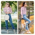 thumbnail image 7 of KLL Rabbit Face Print Women's Long Sleeve Pajamas with Pants Sleepwear Loungewear 2 Set-XX-Large, 7 of 7