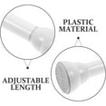 thumbnail image 5 of Curtain Rods for Windows, Expandable Spring Loaded Curtain Tension Rod, Stretchable Tension Heavy Duty Rod Non Slip No Drilling for Windows Bathroom Cupboard Closet Shower(White, 47-75cm), 5 of 8