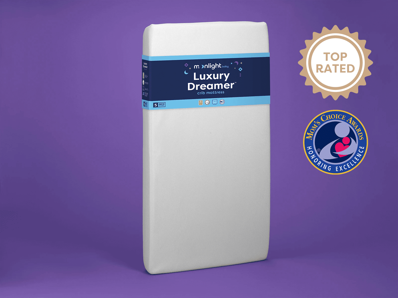Moonlight Slumber  Luxury Dreamer Crib Mattress - 27.5 X 52 X 6