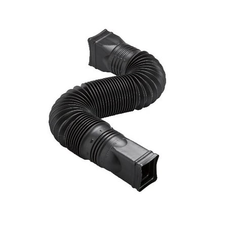 Amerimax Flex-a-Spout Downspout Extension, Black