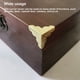 thumbnail image 2 of Speravity 10 piezas, ángulo de 90 grados, cubierta decorativa para esquina de mesa, caja protectora de borde de Metal, accesorios de decoración para Suministros de soldadura Bronce Speravity TO011939-01, 2 of 6