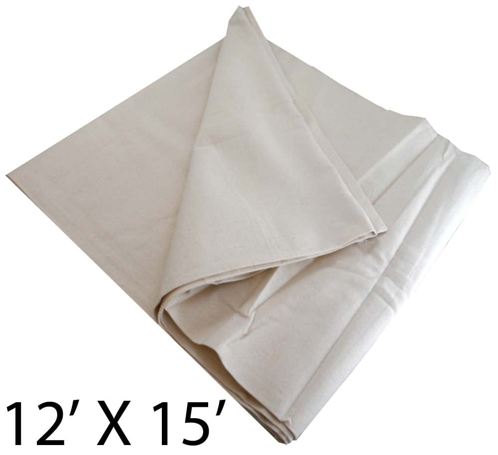 12' x 15' Extra Large Canvas Drop Cloth For Indoors Or Outdoors
