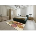 thumbnail image 4 of Ahgly Company Indoor Round Patterned Chestnut Red Area Rugs, 6' Round, 4 of 6