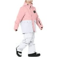 thumbnail image 5 of Hellosay Ski Suits Big Kids Boys Girls Waterproof Windproof 2 Piece Snowsuit Pant and Jacket Snow Suit Winter Outdoor Overalls 3-12T, 5 of 7