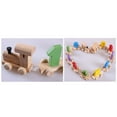 thumbnail image 5 of bxhwj Wooden Train Toy, Colorful Educational Early Learning Wooden Train, Montessori Wooden Train Toy with Number Blocks Educational Color Matching Toy for Toddlers Kids Boys Girls, 5 of 9