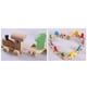 thumbnail image 5 of Tren de madera de haya para niños, educativo, de educación temprana, bloques de construcción, combinación de colores, coche de arrastre de tres formas, juguete, juegos de mesa educativos, 5 of 9