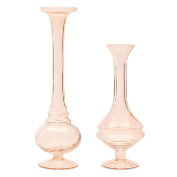 Melrose International LLC Bud Vase (Set of 2) 8.5"H Glass