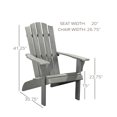 thumbnail image 7 of POLYTEAK Traditional Element Adirondack Chair, All Weather Poly Lumber Grey, 7 of 7