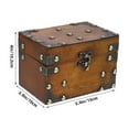thumbnail image 2 of Luxshiny Boîte de Rangement en Bois Marron Vintage pour Femmes Lot de 1, 2 of 8