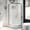 Chrome / Clear, variant on Miseno MSD-OB3478KIT-CHRAC Breeze 35 In. L X 35 In. W X 77 In. H Round Corner Shower Kit -