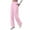 Pink, variant on Guluxicc Womens Winter Thermal Long Johns Pants Casual Fleece Elastic Waist Pants Straight Leg Trousers, Black, L